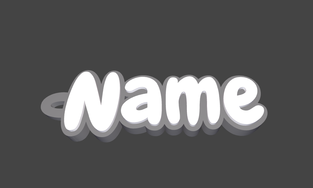 Personalized Word/Name Keychain