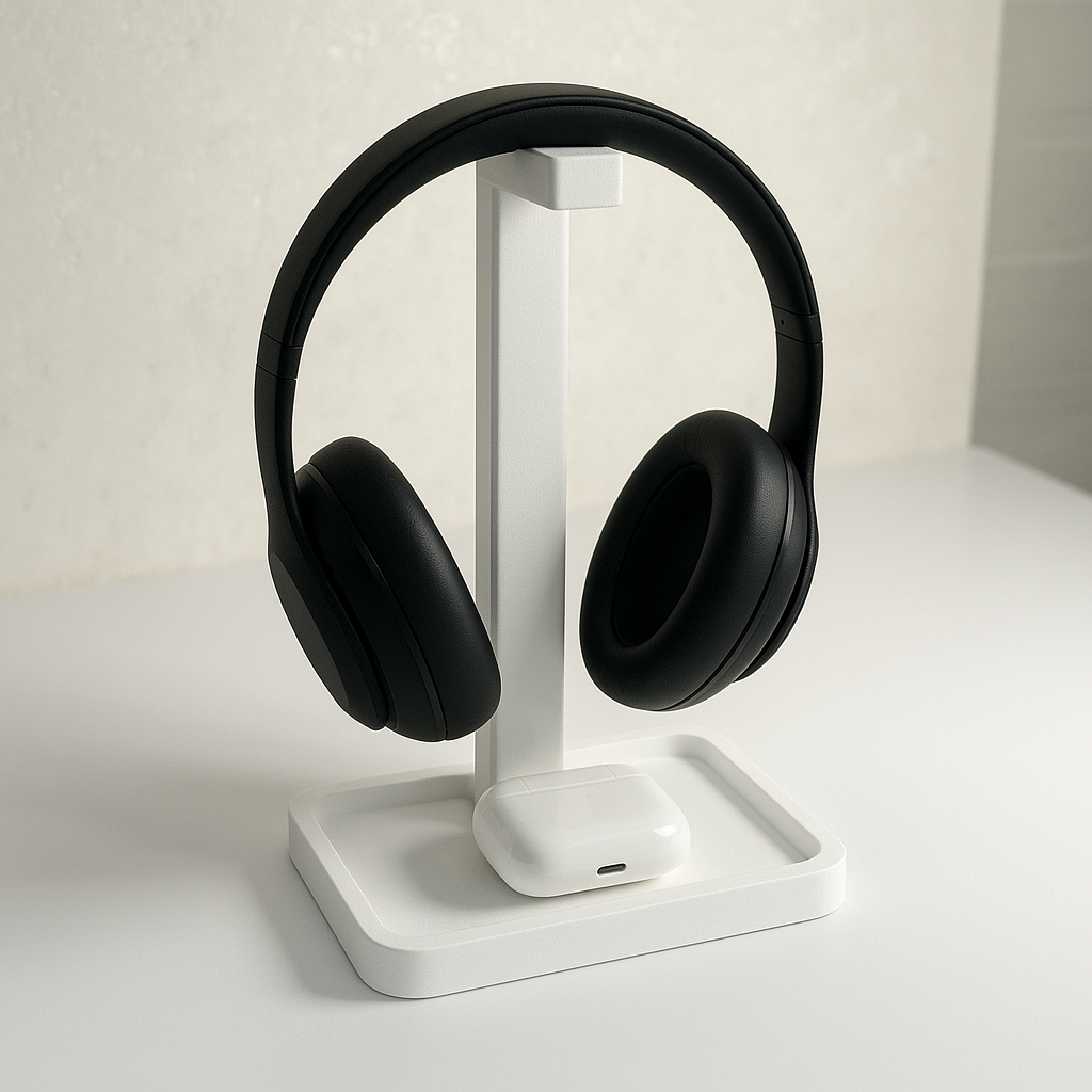 Headphone Stand with Accessory Tray